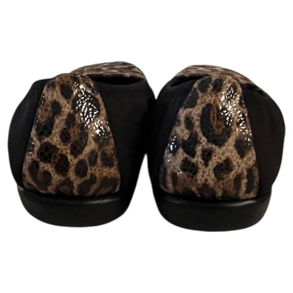 AEROSOLES Womens Trend Setter Slip-On Leopard /Black Flat COMFORT Shoes 9M - Picture 4 of 11